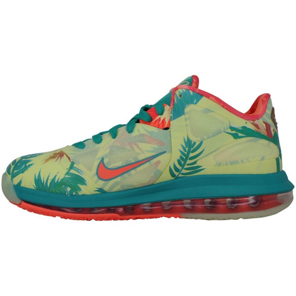 Nike Lebron IX Low White Lime/Bright Mango DO9355-300 Men's - Picture 2 of 4